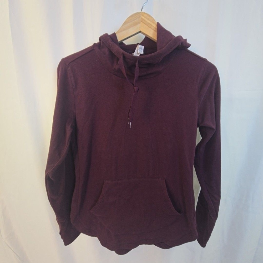 RBX Hoodie Womens Small Red Lightweight Stretch Kangaroo Pocket Pullover Top